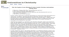 Desktop Screenshot of christianantisemitism.com